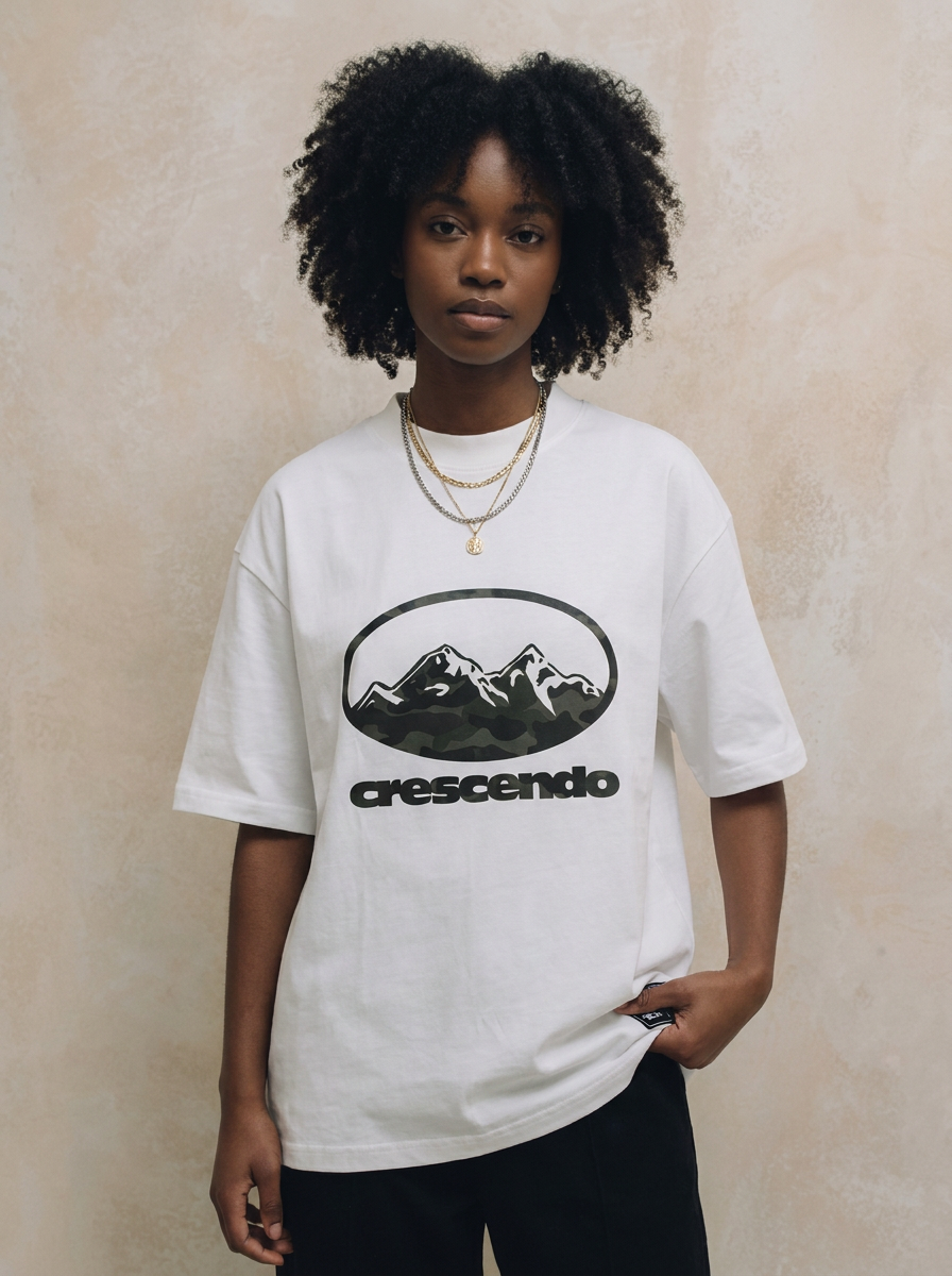 Crescendo 'Camo Mountains' T-Shirt